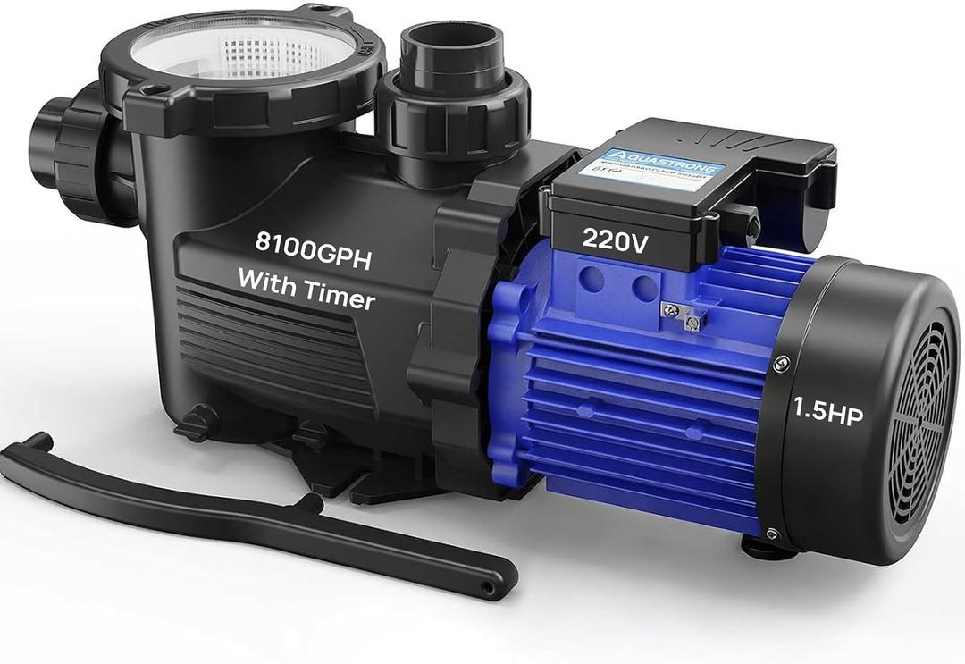 Aquastrong In/Above Ground Pool Pump High Flow Self Primming Swimming Pool Pump,Dark Blue