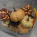 Artgar Pumpkin Decor Set, 23 PCS Fall Harvest Decorations Including Mini Pumpkins, Acorns, Pinecones, Berries, Maple Leaves for Home Table Wedding DIY Fall Halloween Thanksgiving Decor