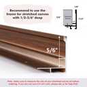 FOLKOR Floater Frame for 24x48 Canvas Paintings,5/6" Deep,Walnut Woodgrain
