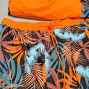 Summer Mae Blouson Tankini Swimsuits for Women 2025 Tummy Control Two Piece Bathing Suits with Sporty Pockets Swim Shorts (22 Plus, Tropical Green Foliage)