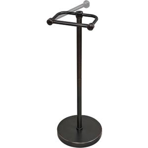 Toilet Paper Holder Stand, Post Pivoting Design Free Standing Toilet Paper Holder, SUS304 Stainless Steel Toilet Paper Roll Holder, Heavy Stable Base (Oil Rubbed Bronze)