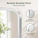Bathroom Vanity Mirror for Wall, 30”x20”-2pcs Mirror for Over Sink, Silver