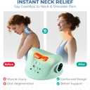 YOUKADA 2025 Upgarded Neck Massager, 3 in 1 Modes, Shoulder Relaxer, Neck Stretcher with Heat for Pain Relief, Ergonomic 26Shoulder Massager, Portable for Car/Office/Home (Green)