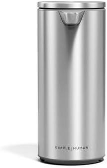 simplehuman 9 oz. Touch-Free Automatic Rechargeable Sensor Pump, Brushed Stainless Steel