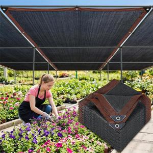 Sukh Shade Cloth for Garden - 70% Sunblock Shade Cloth for Garden Black Mesh Tarp 6.5 x 10 FT Sun Shade Cloth Sun Cover Sunshade Net for Outdoor, Patio, Plant, Greenhouse
