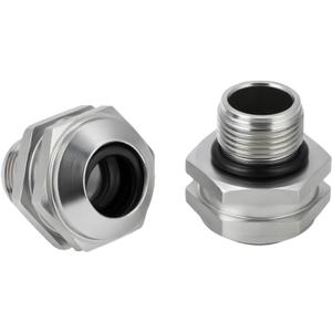 Transmission Cooler Oil Tube Connector Kit Compatible with Ford F-350 Super Duty F-250 Super Duty 2005-2007 6.8L 6.0L, Radiator Trans Cooler Line Fittings (Thread 11/16-20UNF)