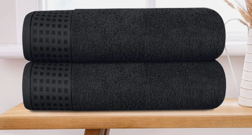 GLAMBURG Ultra Soft 4 Pack Oversized Bath Towel Set 66" x 124" inches Dark Blue GLAMBURG Ultra Soft 4 Pack Oversized Bath Towel Set 66" x 124" inches Dark Blue
