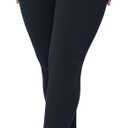 Hugcurve No Front Seam High Waisted Workout Leggings for Women Buttery Soft Yoga Pants Gym Athletic Tights - 25'' (Medium, Black)