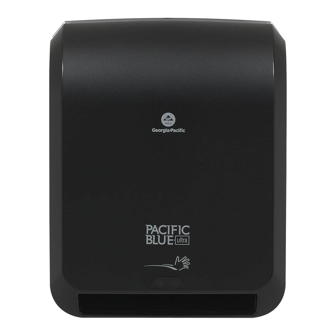 Pacific Blue Ultra 8" High-Capacity Automated Touchless Paper Towel Dispenser by GP PRO (Georgia-Pacific); Black; 59590; 12.9" W x 9" D x 16" H; 1 Dispenser
