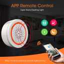 Zigbee Smart Siren Alarm: Wireless Alarm for Security & Automation, App Control, Strobe Flash 100dB Siren, Tuya Zigbee Hub Required, Compatible with Alexa & Google Home