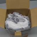 Reversible Dog Bed Mat - 35" x 27"Soft Dual-Sided Plush Pet Pad for Medium Small Dogs and Cat, Fully Washable Fleece Sleeping Mat, Warm Cushion for Crates, Kennels & Floors (Gray Paw Prints)