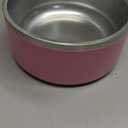 Dog Bowl, Stainless Steel Dog Bowls for Food and Water, Metal Pet Feeding Bowl with Insulated Non-Slip Quiet Bottom, Easy to Clean, Dishwasher Safe, 64oz,8 Cup | Pink