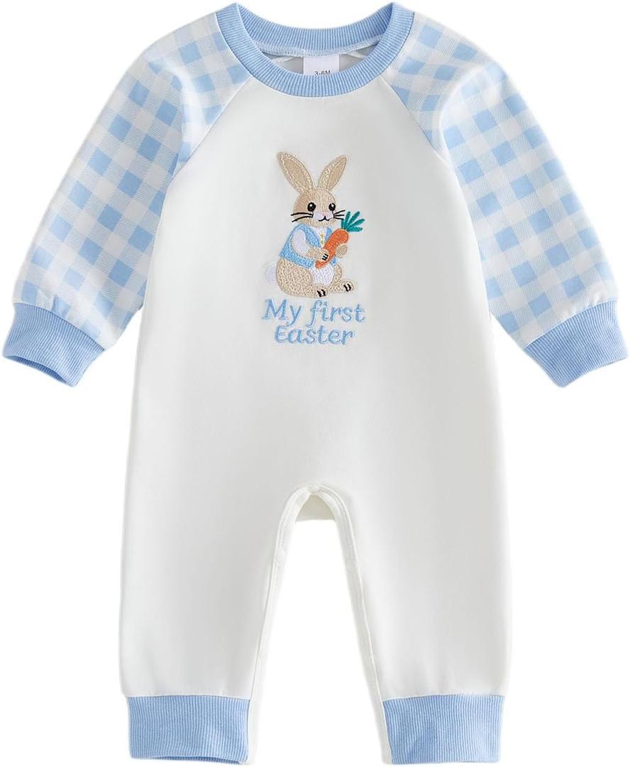FYBITBO Infant Baby Boy Girl Clothing USA Flag Jumpsuit Short Sleeve Romper Newborn 4th of July Outfit One Piece Clothes, 3-6 Months