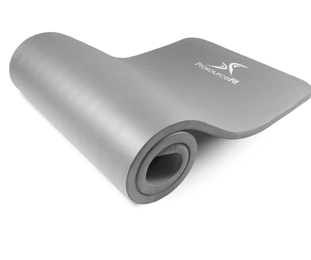 ProsourceFit Extra Thick Yoga and Pilates Mat ½” (13mm) or 1" (25mm), 71-inch Long High Density Exercise Mat with Comfort Foam and Carrying Strap