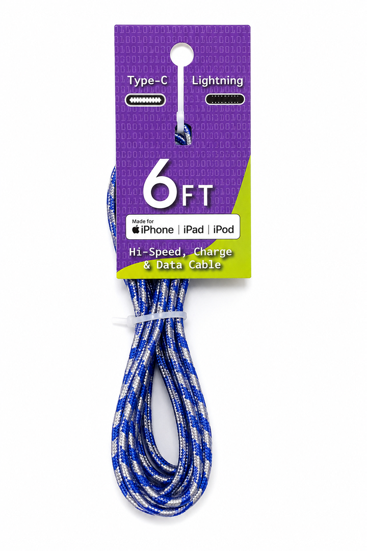 6 Ft, Phone Charger, Type C