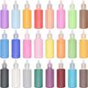 MIKIMIQI 24 Pcs Art Sand, Assorted Colors Craft Sand Kit 1.25oz Bottles Sand Arts and Crafts Kit DIY Sand Painting Vase Glass Decorations