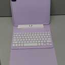 Harvopu Keyboard Case Compatible with iPad Air 11-inch/Air 5th 4th Generation Case with Keyboard-Backlit Detachable, Folio Keyboard Cover with Pencil Holder for Air 11" M4/M3/M2, Air 5/Air 4 (Purple)