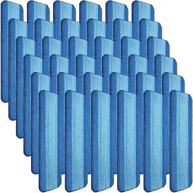 Gandeer 40 Pieces Microfiber Cleaning Pads Compatible with Bona Mop Reusable 18 Inch Replacement Cleaning Pads Washable Refills Replacement Heads for Floor Cleaning