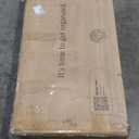 Nathan James Enloe Modern Sideboard Buffet Storage Accent Cabinet TV Stand with Doors in Rustic Walnut Finish and Black Matte Metal Base for Hallway, Kitchen or Living Room, Walnut/Black, Set of 2