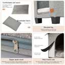 Indoor Dog House with Warm Plush Mat and Elevated Feet,Soft Dog Bed House for Medium Size Dog and Multiple Large Cat,Max Pets Size 20.8 X 13.7 Inches