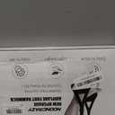 Airplane Foot Hammock, No Collapse Foot Rest for Plane Travel with Extended Adjustment Strap, Portable Desk Foot Hammock with Thickened Foam, Foot Sling Travel Essentials to Relax Your Feet (1 Pc Black)