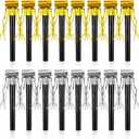 48Pcs Happy New Year Noise Makers, Gold and Silver Metallic Fringed Party Blowers New Years Noisemakers Blowouts Whistles for Birthday Baby Shower Christmas New Years Eve Party Supplies