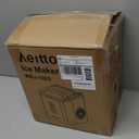 Aeitto Ice Makers Countertop, 9 Ice Cubes Release in 6 Mins, 26Lbs/24H, 2 Sizes of Bullet Ice Machine,Self-Cleaning Portable Ice Maker with Ice Scoop and Basket for Home Kitchen Office Bar RV, Black