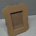 Juvale Wooden Frames for Crafts - 6-Pack, 7.5 x 9 x 6.4 in, Beige MDF Victorian Easel Back - Unfinished Wood Picture Frames to Paint for DIY Paint Photo Display & Desk Decor