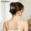 Large Flat Hair Clips for Thick Thin Hair, Flat Claw Clip for Women