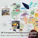 Optomni Clear Fridge Magnets, 36-Pack Transparent Round Magnets for Refrigerator, Office & Classroom  Small Whiteboard Accessories for Dry Erase Boards