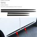 Body Side Trim, Universal Door Belt Exterior Door Trim Protector Strip Bright Black Waterproof Car Side Scratch Guard Easy Install Adhesive Auto Accessories for Most Vehicles