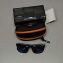 KastKing FlatRock Polarized Sport Sunglasses for Men and Women, Ideal for Driving Fishing Cycling Running, UV Protection (Frame: Gloss Tal Gray /Lens: Smoke - Blue Ocean Mirror)