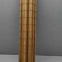 LazBlinds No Tools No Drill Cordless Bamboo Roman Shades, Light Filtering Window Treatment, Roll Up Bamboo Blinds for Window 31'' W x 64'' H, Brown