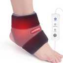 Ankle Heating Pad for Ankle Arthritis Pain Relief, USB Heated Ankle Wrap Heat Therapy for Sprains, Strains, Post-Surgical, with 3 Heat Settings, Auto Shut Off, 1 Pack