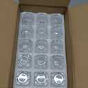 30 Pack Heavy Base Shot Glasses Set, 2.2 oz Clear Whiskey Glasses, Square Shot Glass Bulk, Small Thick Glass Cups for Vodka Tequila Espresso Liquor, Ideal Supplies for Bar Party