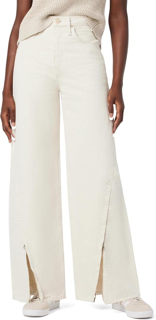Hudson Women's James High Rise Wide Leg Jean (27, Ecru) Hudson Women's James High Rise Wide Leg Jean (27, Ecru)