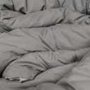 Bedsure Queen Comforter Set - 7 Pieces Reversible Grey Bedding, GentleSoft™ Queen Size Bed Set Gift for Family, Bed in a Bag with Warm Down Alternative Comforter, Sheets, Pillowcases & Shams