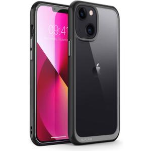 SUPCASE Unicorn Beetle Style Series Case for iPhone 13 (2021 Release) 6.1 Inch, Premium Hybrid Protective Clear Case (Black)