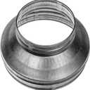 Repa Market 5" to 3" Inch Duct Reducer/Increaser  Galvanized Steel Vent Pipe Adapter HVAC & Dryer Vent Systems  Round Metal Coupling Connector for Exhaust Fans Bathroom Ventilation Kitchen Hoods