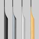 Shozafia 5 Pack Finger Pulls for Cabinets, Streamlined Long Concealed Handle for Home Kitchen Door Drawer Cabinet, Mount Finger Edge Tab Golden Pull Aluminum (Gold,200mm/7.87" Overall Length)