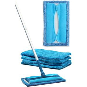Rejuvenate Microfiber Sweeper Pads, Fit Swiffer Sweeper Mops for A Sustainable Alternative to Disposable Cleaning Pads, Trap Dirt, Dust and Hair and Remove Dirt and Grime, 5 Count