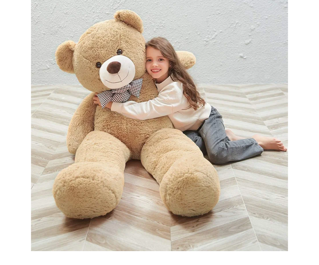MaoGoLan Big Teddy Bear 55 inches Giant Bear Stuffed Animals Large Plushies Life Size Teddy for Children Adults
