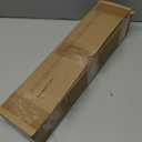 Modern Brown Curtain Rods for Windows 48 to 84 Inches Adjustable Length Heavy Duty 1" Diameter Window Curtain Rod with Decorative Finials for Outdoor Farmhouse Bedroom Kitchen Living Room, Black