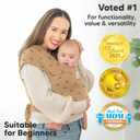 KeaBabies Baby Wrap Carrier - All in 1 Original Baby Carrier Newborn to Toddler Sling, Easy to Wear, Hands Free Bonding, Lightweight, Breathable Infant Wraps (Rainbow)