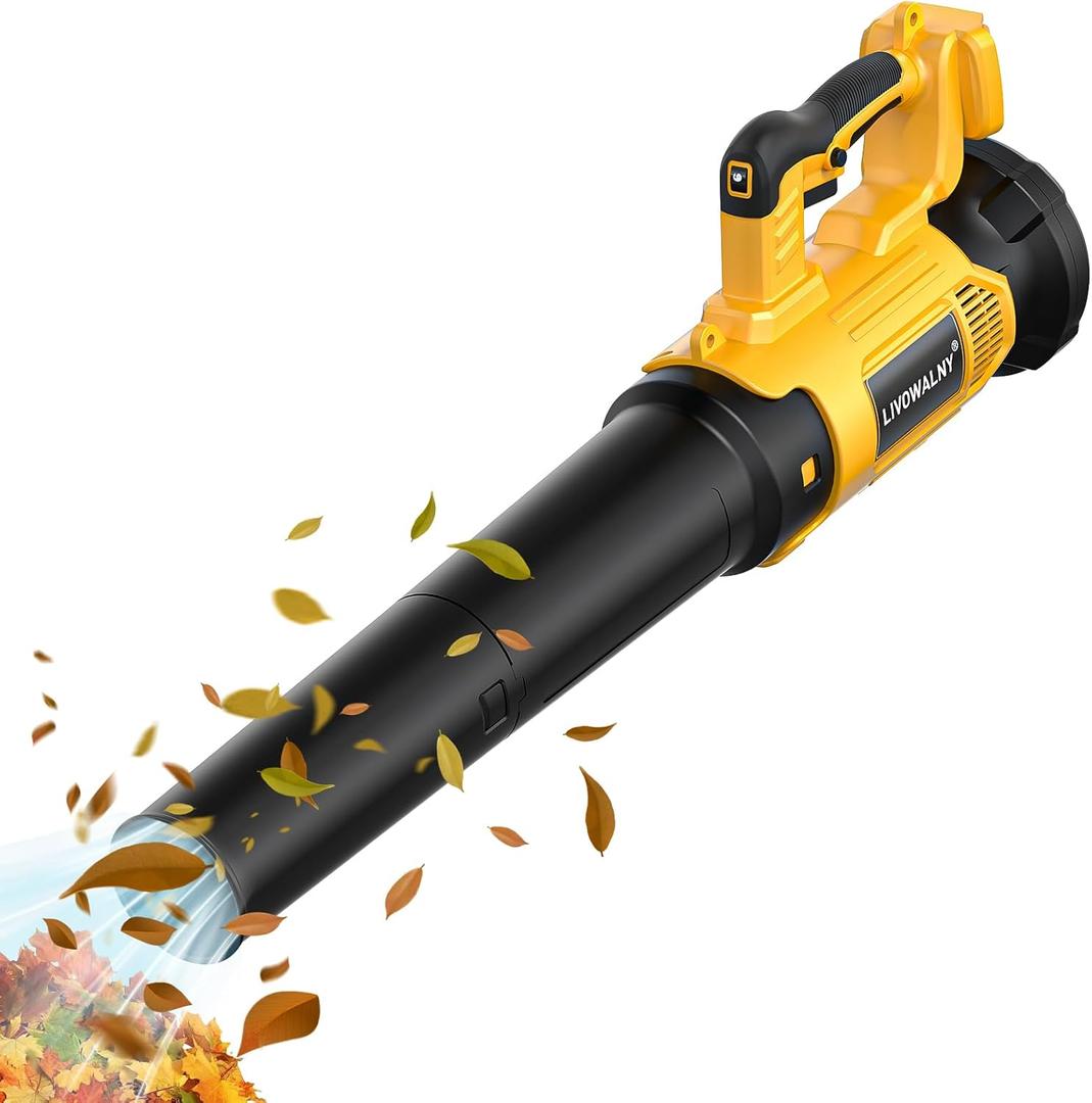 Cordless Leaf Blower for Dewalt 20V Battery, Electric Leaf Blowers with 6 Speed Modes, Leaf Blower for Lawn Care, 500CFM 150MPH Lightweight Powered Leaf Blower for Patio, Garden Cleaning (No Battery)
