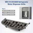 WR17X12910 Refrigerator Water Dispenser Drip Tray Grille for GE Fridge Refrigerator Drip Tray Part 1719745 AP4926309 PS3487867 AH3487867 EA3487867 1Pack