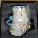 Sassy Handmade Ceramic Storage Canister with Attitude, Airtight Coffee Kitchen Canister for Sugar, Flour, Tea,Nuts (Cyan)