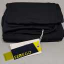 SEVEGO Women Fleece Lined Tall Yoga Leggings Thermal Warm Winter High Waisted Workouts Pants with Pockets, 34", Black, Small