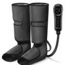Nekteck Leg Compression Massager for Circulation and Relaxation, FSA Eligible Foot and Calf Massage Machine 2 Modes 3 Intensities with Hand-held Controller for Pain Relief, HSA Adjustable Leg Wraps