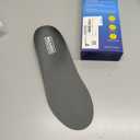 Plantar Fasciitis Feet Insoles Arch Supports Orthotics Inserts Relieve Flat Feet, High Arch (Mens 8-8 1/2 | Womens 10-10 1/2) (Gray)